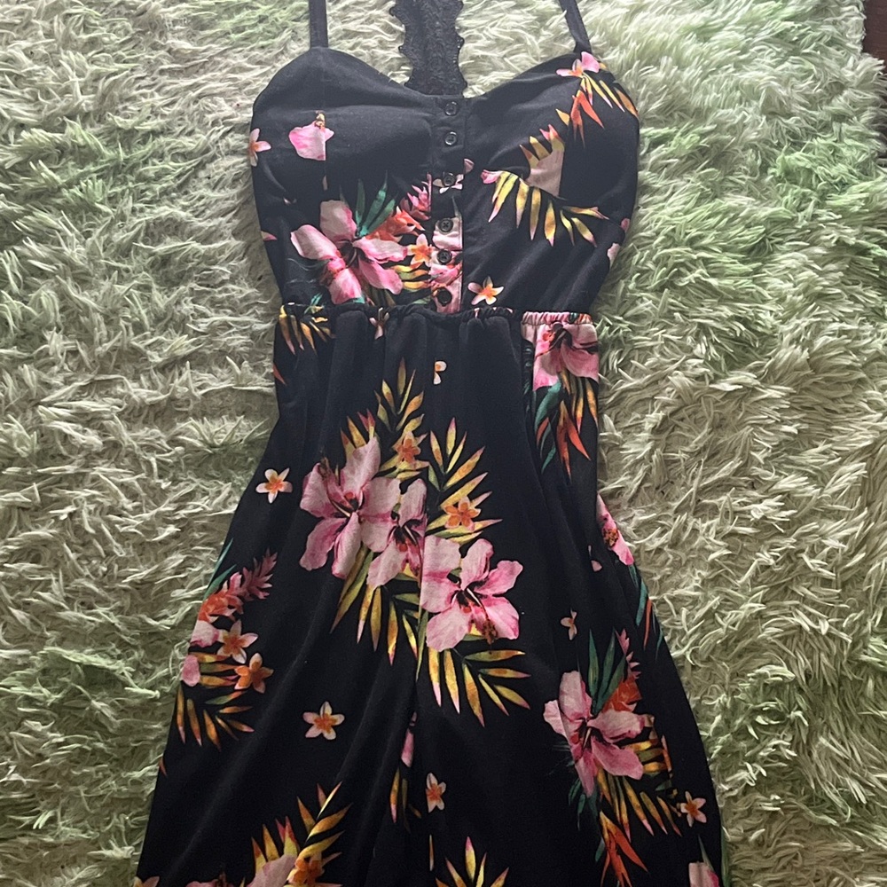 Floral Black Kids One Piece by My Michelle
